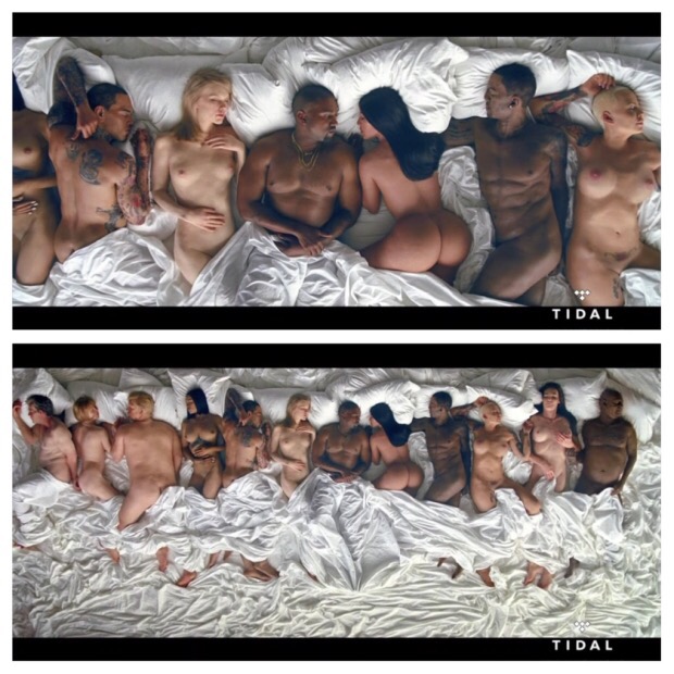 Kanye West Sleeps Naked With Celebs -- Because Art